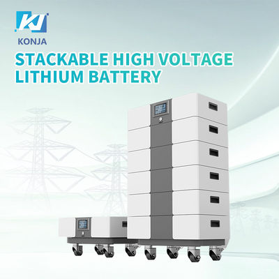 Ein guter Preis. KonJa 288V 100Ah Stapelbare Solarbatterien 28,8kWh Stapelbare Hochspannungs-Lithiumbatterien Online