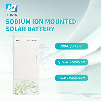 Ein guter Preis. KonJa Home Wiederaufladbare Natrium-Ionen-Batterie 51.2V 37Ah 5.7kWh Wandmontierte Solarbatterie mit 5 Jahren Garantie Online