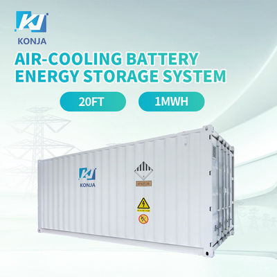 Ein guter Preis. KonJa Luftkühlung 20FT 768Vdc 1MWh Tiefenzyklus Batterie Energiespeichersystem 400Vac Behälterbatterie Online