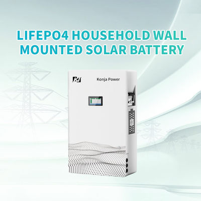 Ein guter Preis. KonJa Tiefkreislauf Hochwertige Batteriezelle 51.2v 100Ah 5.12kWh LiFePO4 Wandmontierte Solarbatterie Online